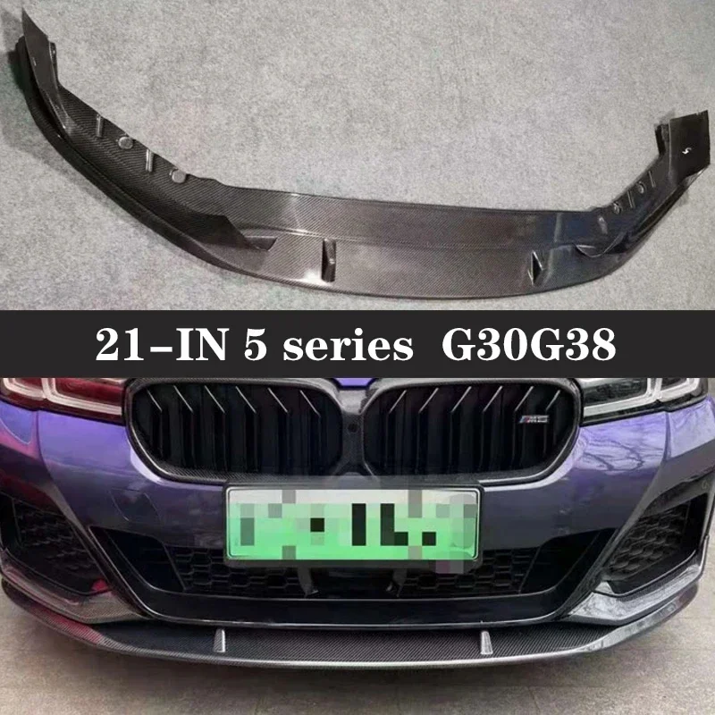 For BMW 5 Series G30 G38 540i 530i Carbon Fiber Car Front Bumper Diverter Spoiler Diffuser Front lip chin Car Accessories