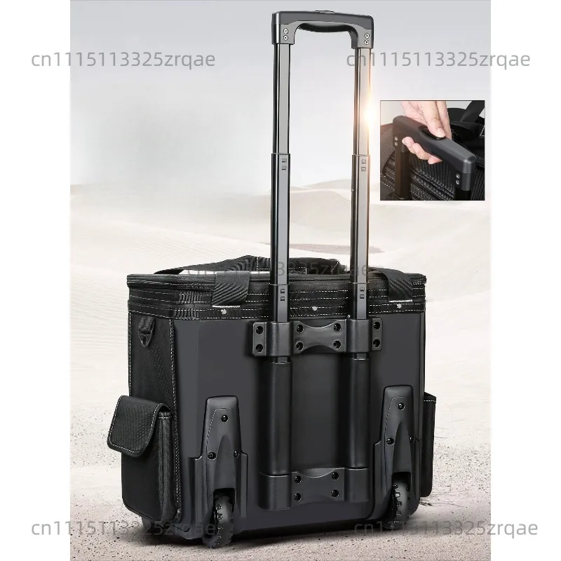 Multifunctional maintenance After-sales electrician bag with wheel tie rod tool case