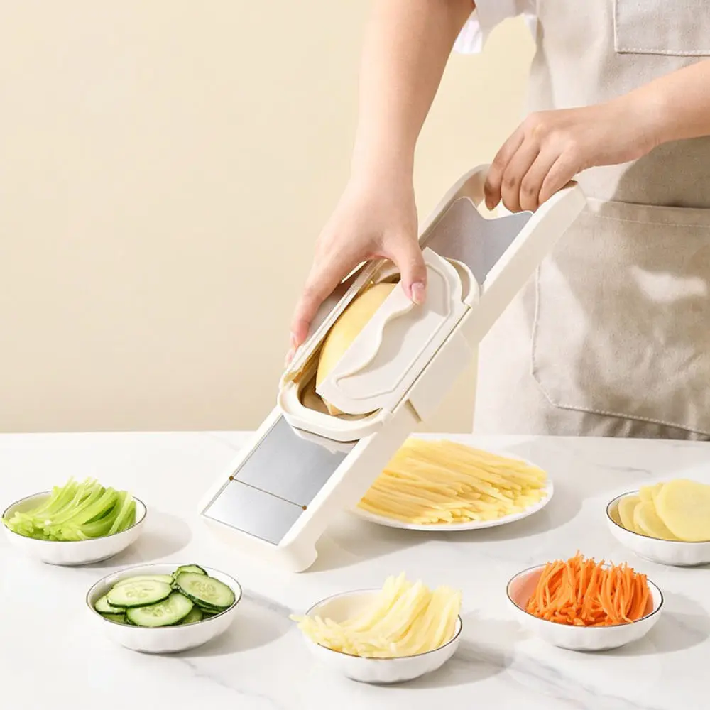 Manual Vegetable Grater Safe Hand Guard Slicer Kitchen Gadgets For Potato Carrot Vegetable Shredder Stainless Steel Blade