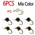6pcs Mix Col size12