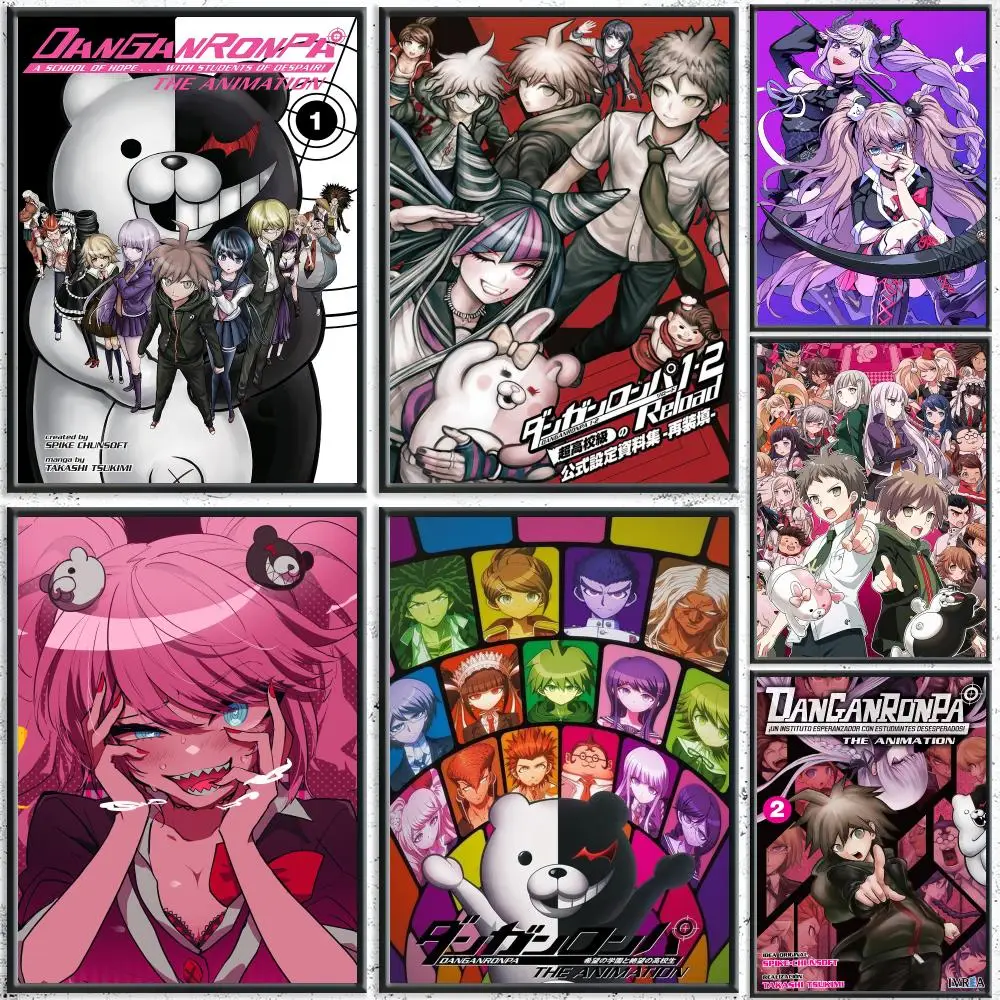 Trending Anime Danganronpa Poster HD Self-Adhesive No Residue After Removal Ideal for All Kinds of Wall Decor