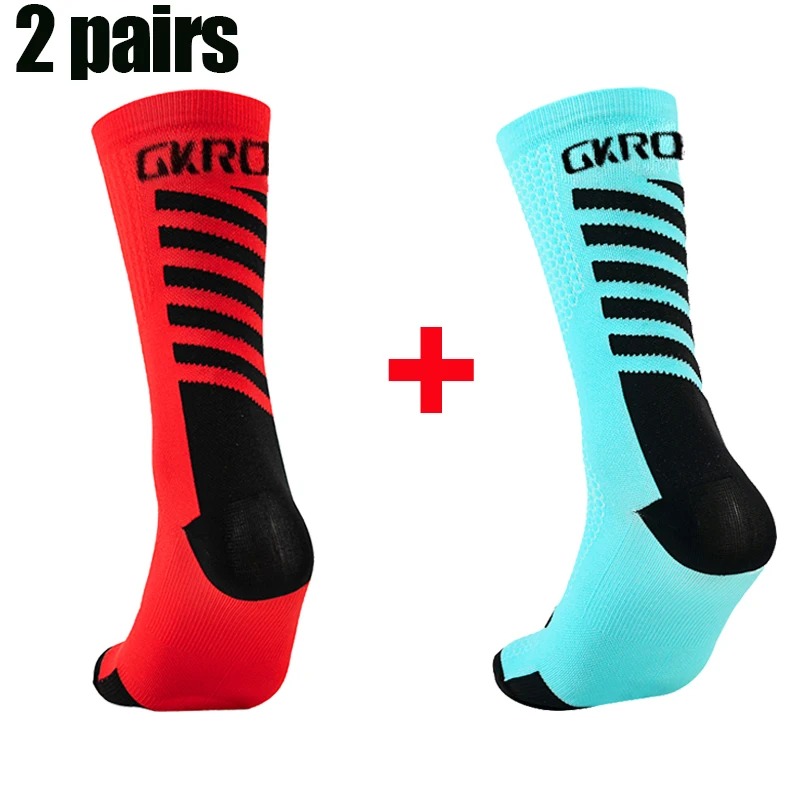 2pairs Neue Radfahren Socken Hohe Qualität Kompression Männer Bike Outdoor Frauen Laufen Professionelle Sport Laufen – Detail 2