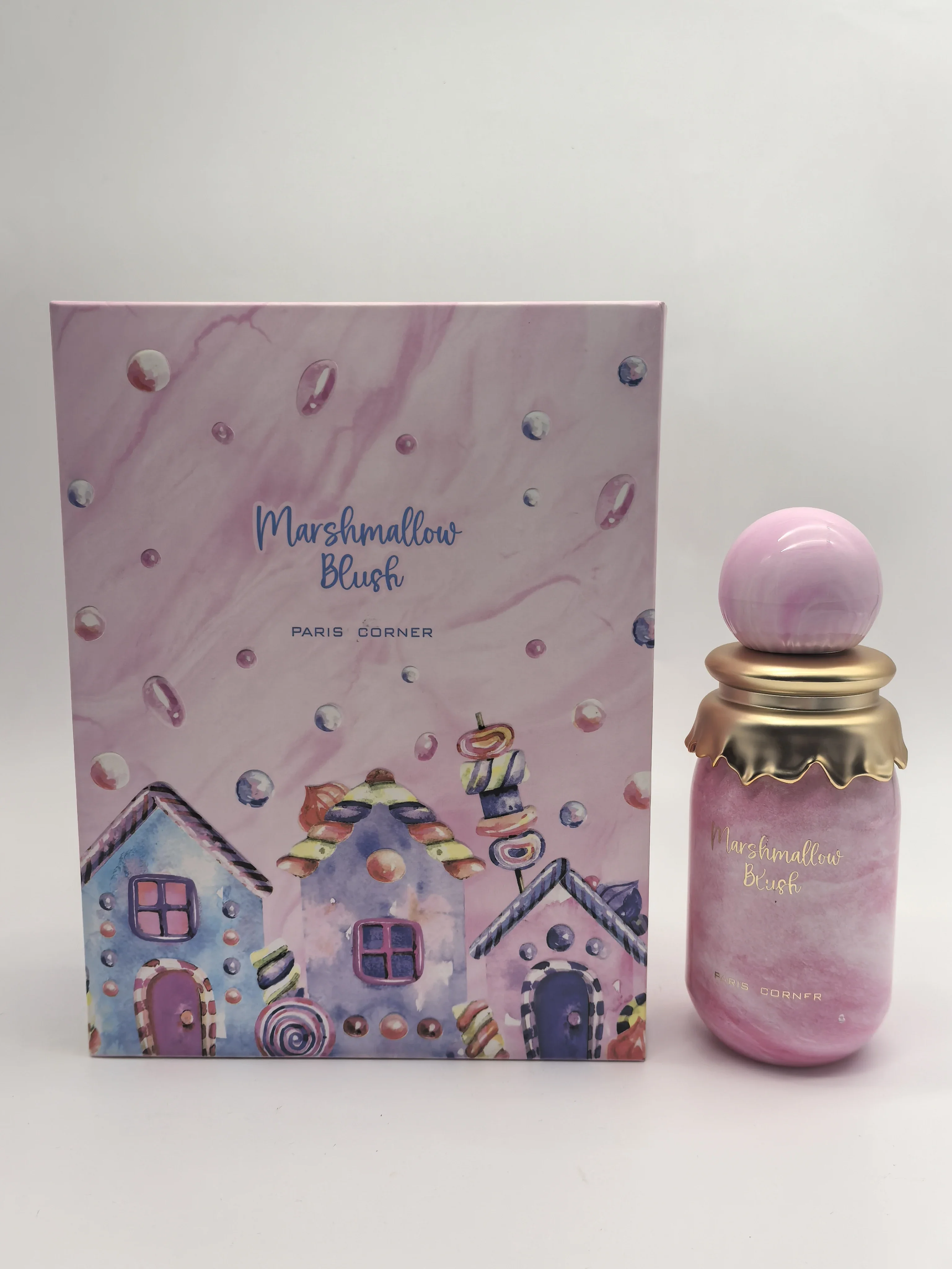 

Paris Corner Marshmallow Blush EDP 100ml Perfume for Men Women Single Bottle Sweet Floral Vanilla Long Lasting Gift