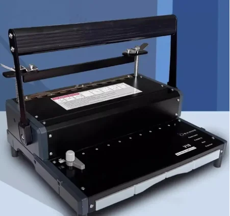 Comb-type 21-hole rubber ring 10-hole clamping punching machine, 220 contract label document binding punching machine