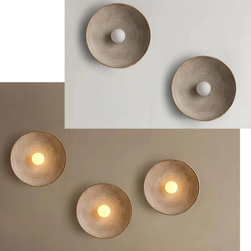 

Современный японский светодиодный настенный светильник, роскошный внутренний полимерный железный корпус, пластиковый абажур для спальни, прикроватной тумбочки, гостиной, освещения прохода в отеле