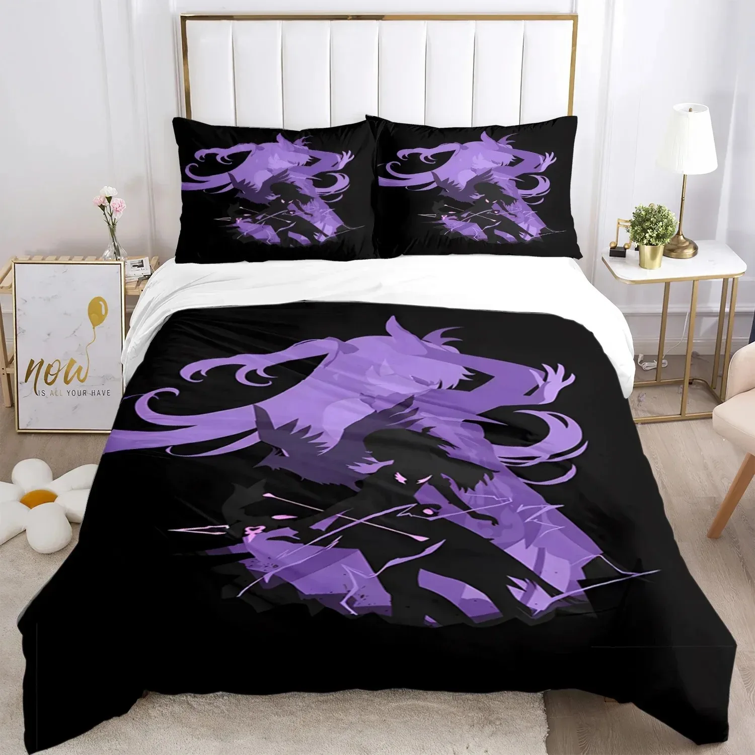 

Genshin Impact Bedding Set For Bedroom Soft Modern Bedspreads Comefortable Kids Duvet Cover Quilt Cover And Pillowcase