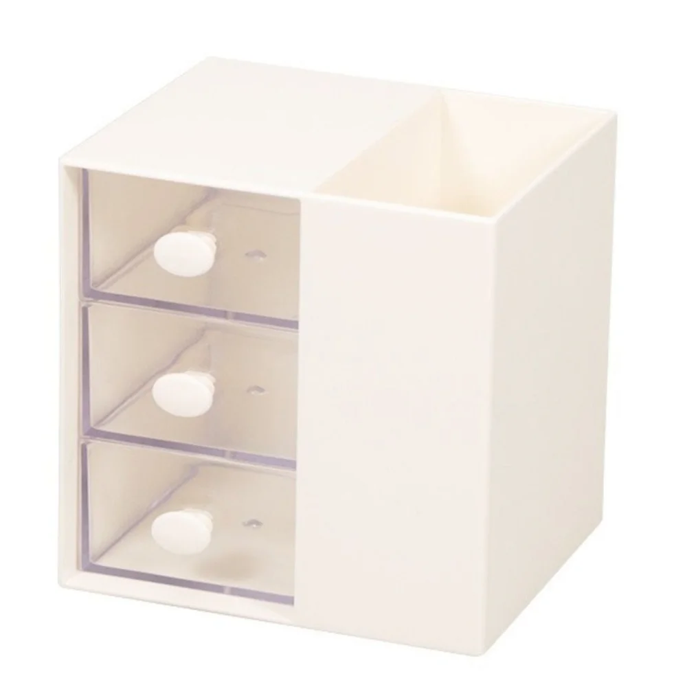 Clear Drawer Student Stationery Storage Box Stackable Multi Functional Desktop Pen Holder Plastic Fashion Jewelry Organizer Box