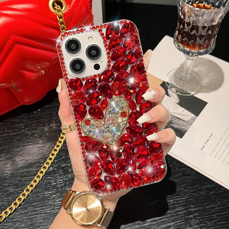 

Glitter Diamond Pattern Phone Case for Samsung A50, A70S, A52, 71, A51, A72, A73, A53, A33, Crystal Phone Case