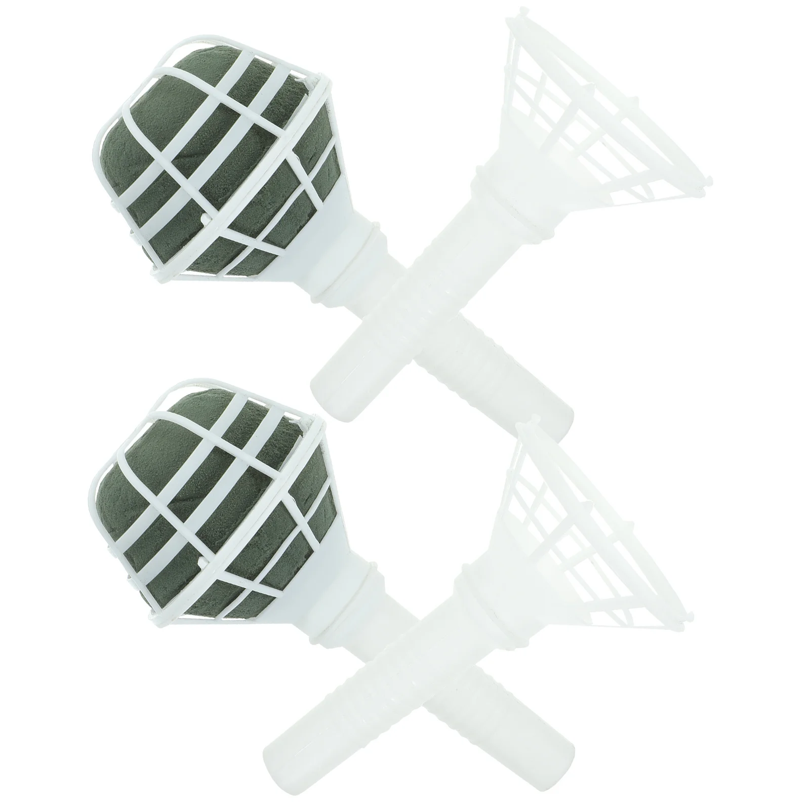 4 قطعة أصحاب باقة زهور الزفاف البلاستيك الزفاف باقة اليد حامل DIY تشكيلة زهور الزفاف الأزهار دعم الملحقات #5