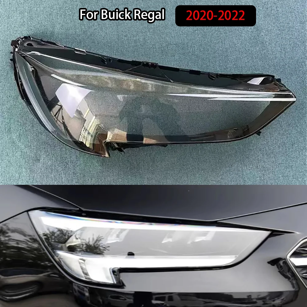 

For Buick Regal 2020-2022 Front Headlamp Cover Transparent Lampshades Lamp Shell Masks Headlight Shade Lens Plexiglass