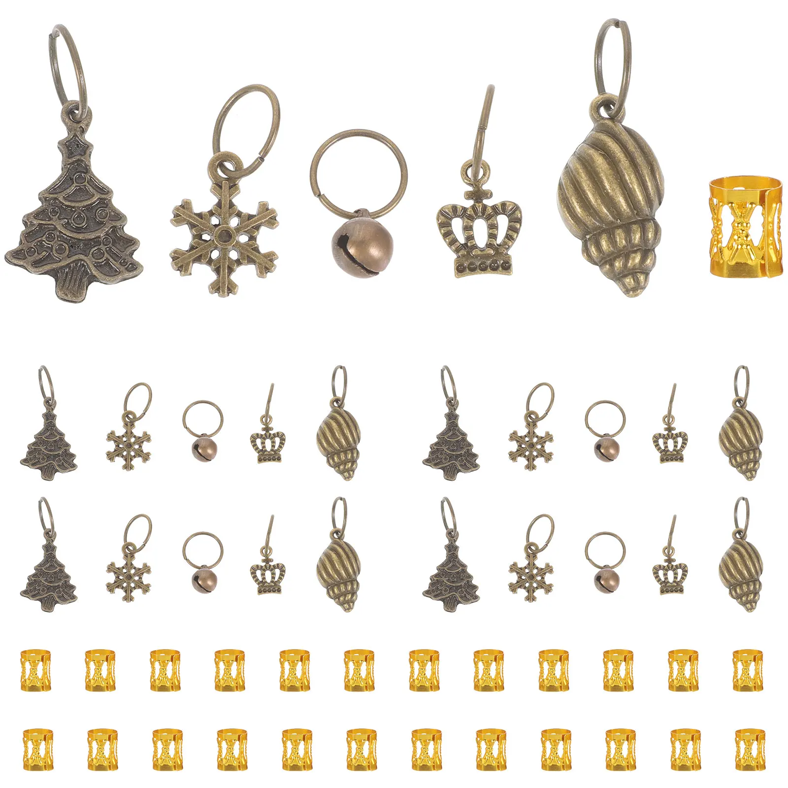 

Аксессуары для наращивания волос с тиснением, зажимы для плетения, ювелирные изделия, медная манжета, плетение дредов