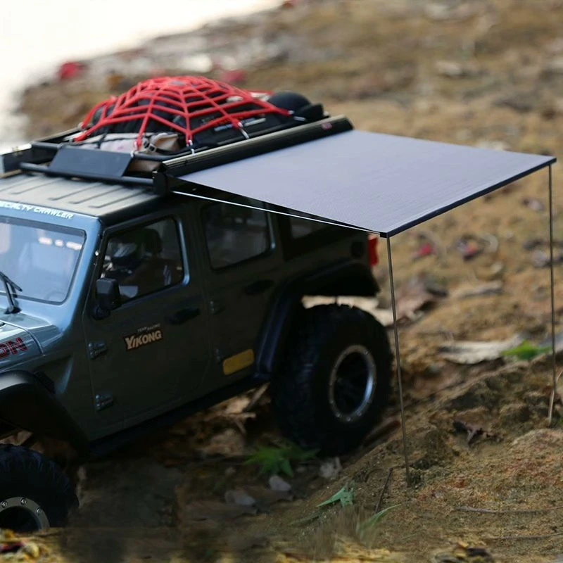 Modello di simulazione Tetto Tenda laterale Modifica Parti decorative per 1/10 RC Crawler Car Traxxas TRX4 SCX10 RC4WD D90 The Wrangler