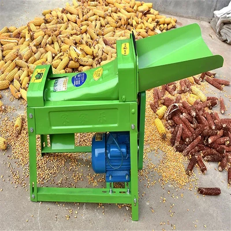 220V Mini Fully Automatic Corn Thresher Maize Peeler Sheller Machine  Electrical Corn Threshing Sheller Agricultural Machinery