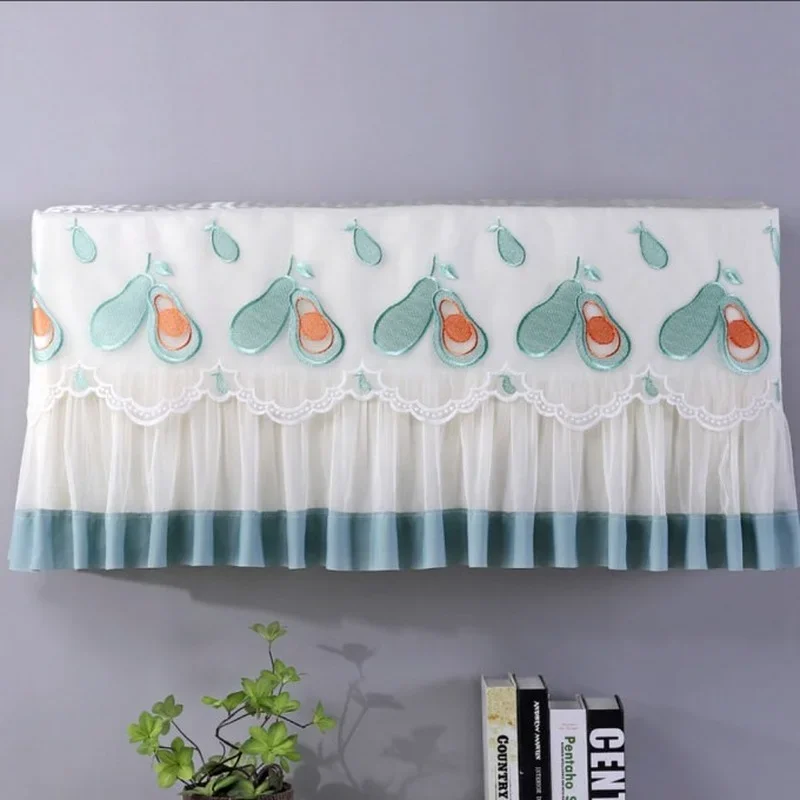 Household Dust-proof Air Conditioner Covers Simple All-Inclusive Hanging Conditioning Protective  Lace Luxury Anti Blow Cleaning