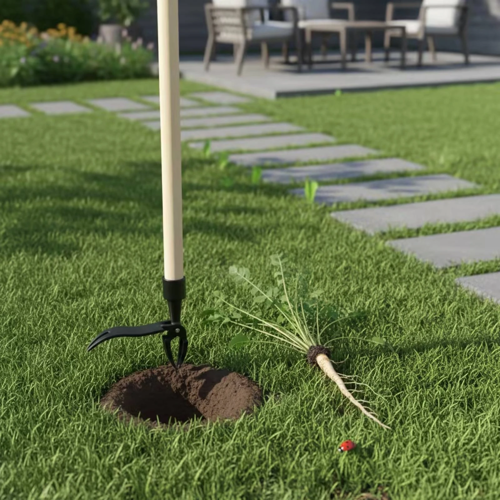 Plant Puller Standing Stand up Plant Puller Weeder Sturdy Root Remover Effortless for Gardeners, Garden, Lawn