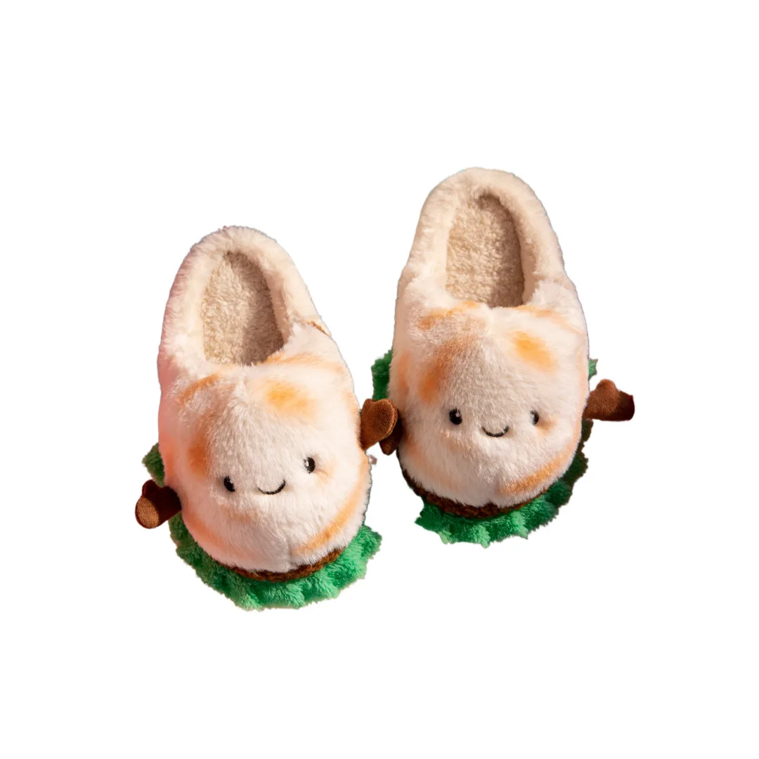 Мужские и женские домашние тапочки, новинка зимы 2022 года, хлопковые тапочки унисекс, домашние домашние плюшевые тапочки на закрытом каблуке с флисовой подкладкой