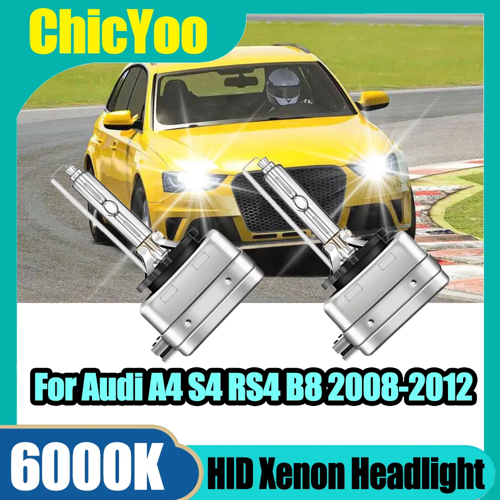 

2 шт., мощные ксеноновые лампы высокой мощности D3S HID 6000K, супер белые авто фары 35 Вт, автомобильные фары для Audi A4 S4 RS4 B8 2008-2012