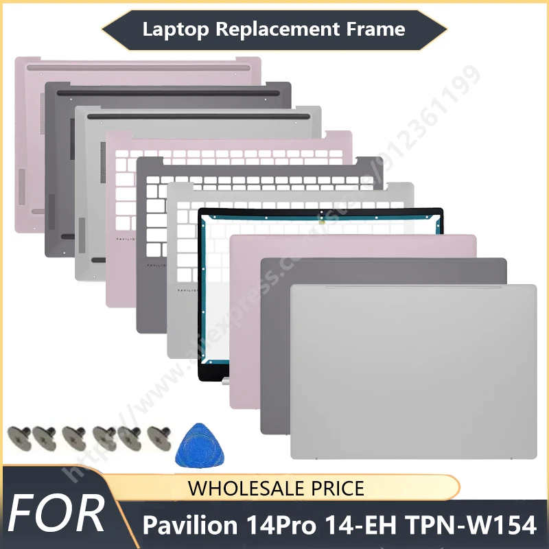 

NEW For HP Pavilion 14Pro 14-EH TPN-W154 Laptop LCD Back Cover Front Bezel Palmrest Bottom Case Laptop Frames