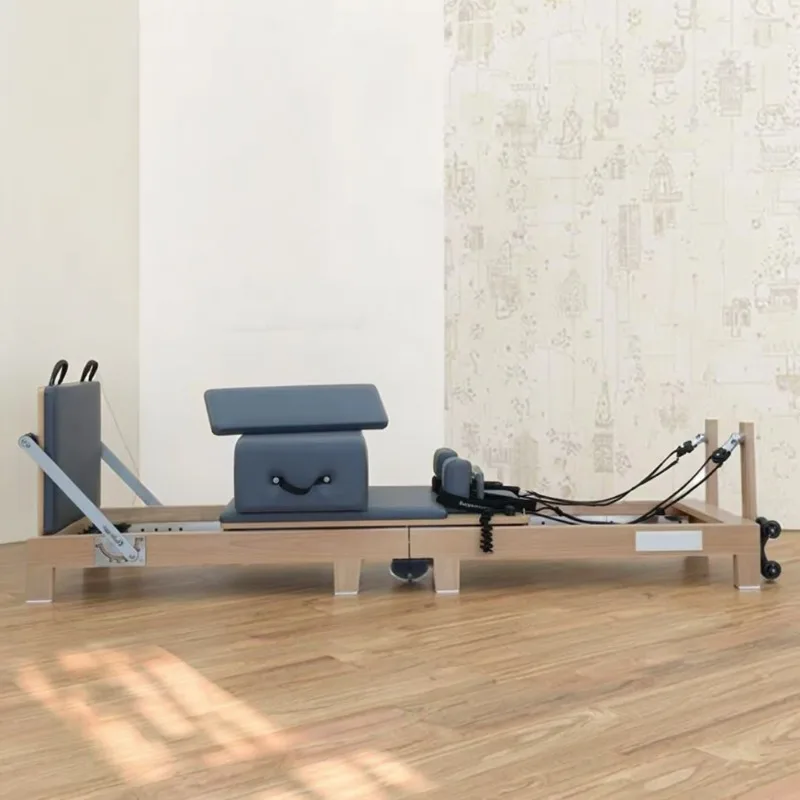

YTYIN High Quality Oak Wood Pilates Reformer | Stable Exercise Bed for Professional Gym & Home Studio Use