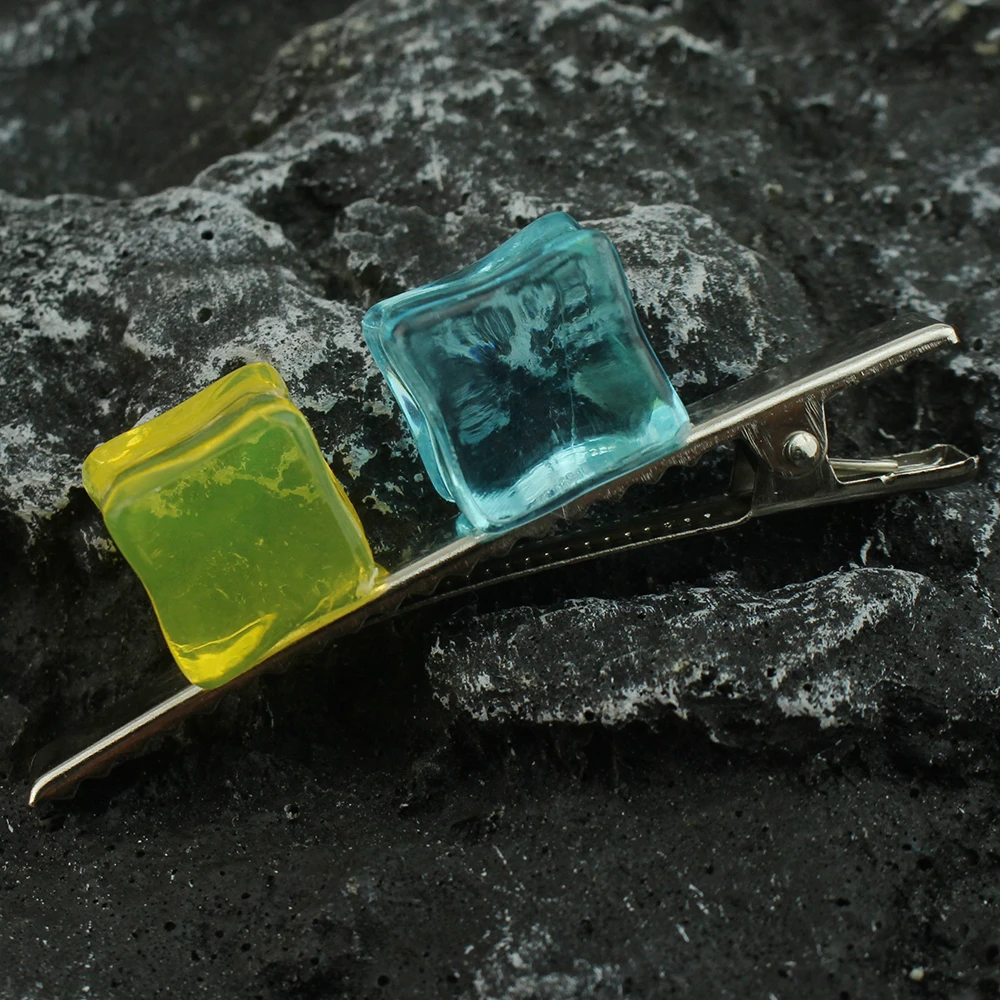 Bocchi the Rock Hitori Gotoh épingle à cheveux carrée Anime bleu et jaune cheveux Cosplay accessoire accessoires filles femmes Cosplay Festival cadeau