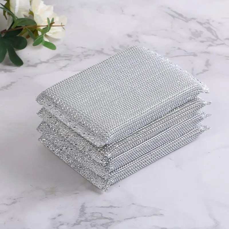 

Набор из 4 кухонных губок для мытья посуды, не царапающих поверхность, для чистки кастрюль и сковородок, бытовые, без царапин