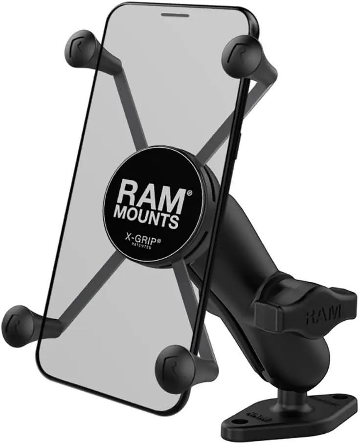 

Universal Large Phone Mount with Adjustable Arm and Diamond Base for Secure Vehicle Installation