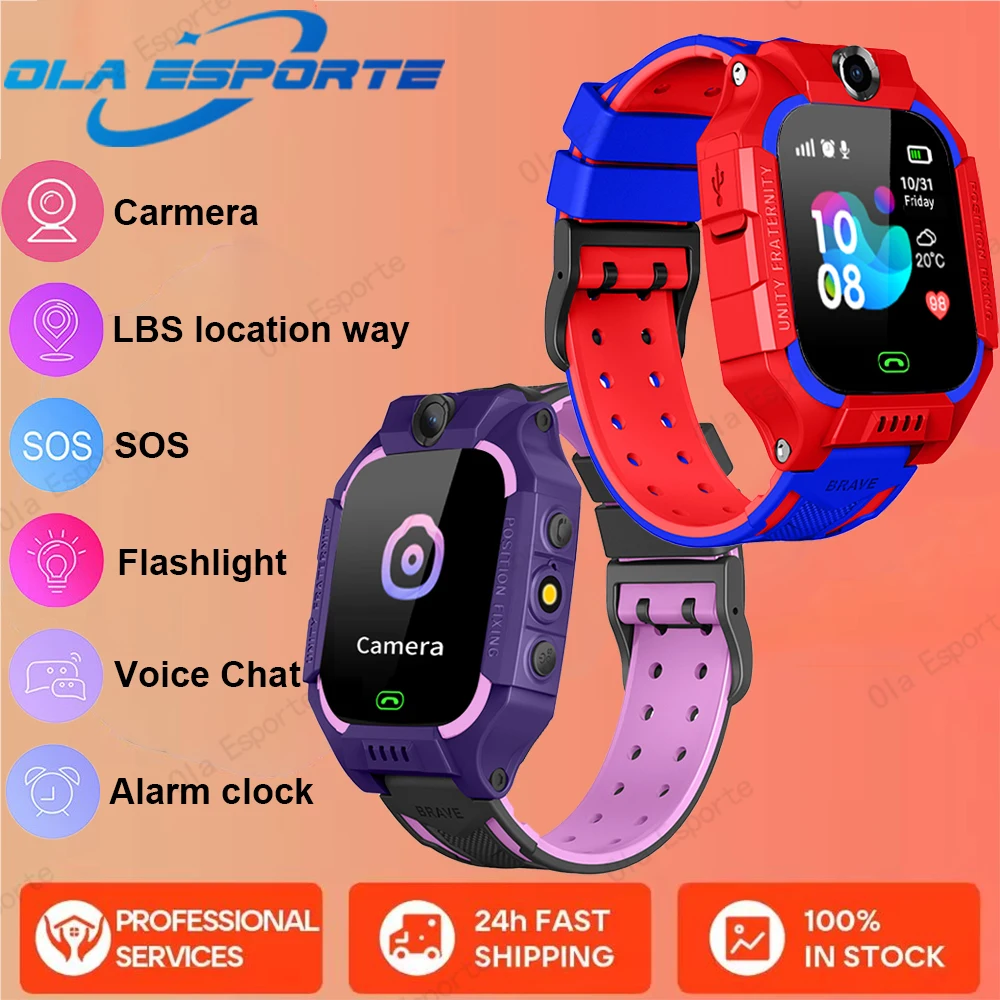 

Kids Smart Watch Voice Chat Watches For Children SOS Location Calling Back Monitor Phone Camera Photo Boy Girl Gift Smartwatch