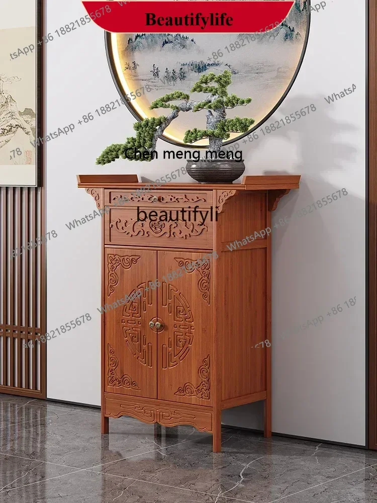 

z183 YH Table Household New Chinese Solid Wood Buddha Table Household Buddha Gong Case Table Entrance Cabinet
