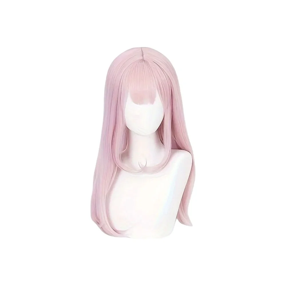 Kaguya Sama Love Is War Fujiwara Chika Cosplay Wigs Synthetic Hair Women Long Pink Straight Heat Resistant Wig