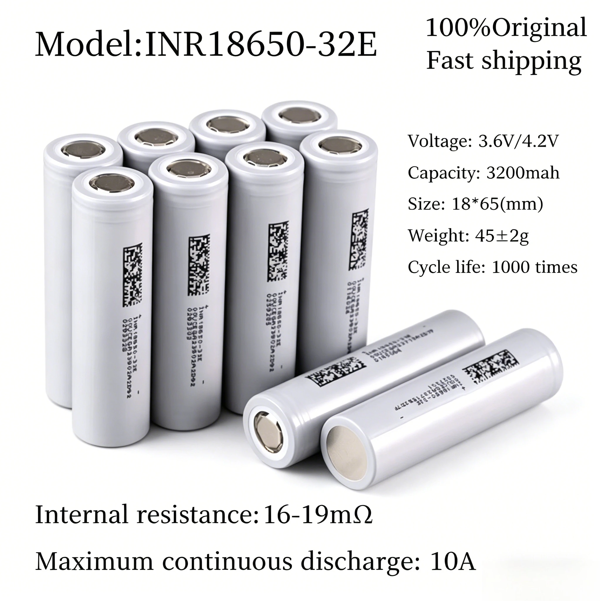Vaping Goods - Bateria Recarregável Li-ion 32E INR18650 3200mAh