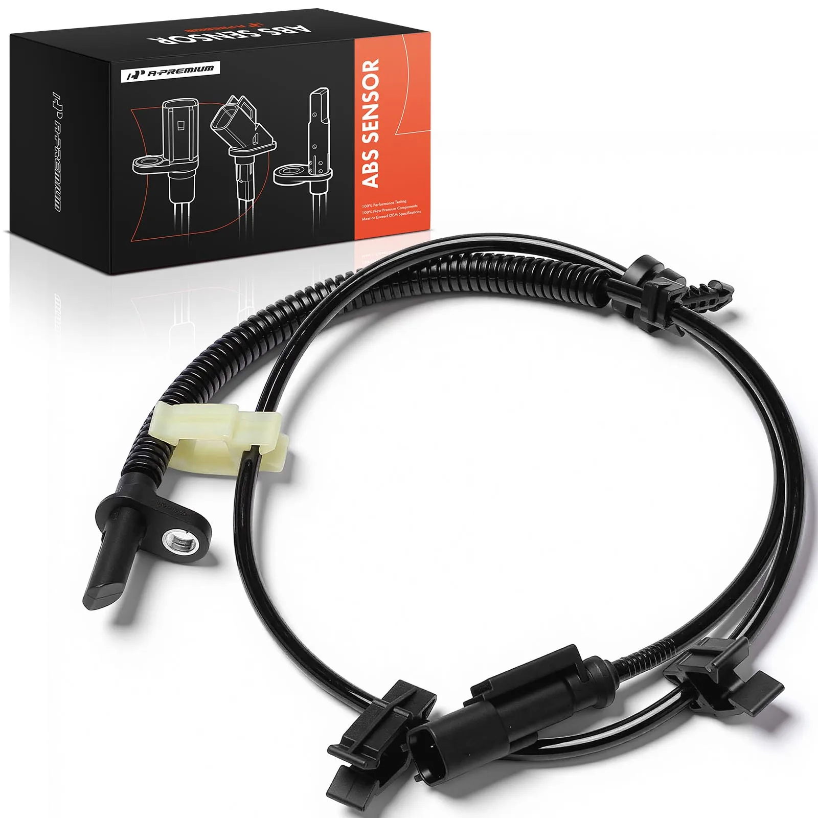 A-Premium Rear Driver or Passenger Side ABS Wheel Speed Sensor for Chevrolet Traverse 2009-2017 GMC Acadia 2007-2016