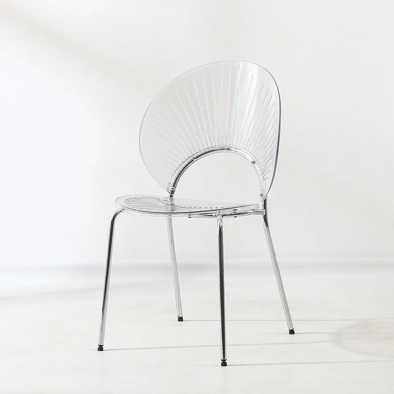 Household shell chair Coffee dining chair Simple backrest stool Leisure chair