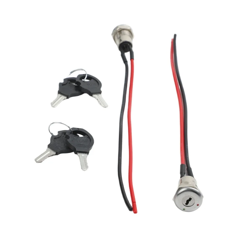 5 Pack Key Switch Metal Key Switch Automotive Applications 0.5 for Square Wire Complete Key Switch Package Flexible Operation