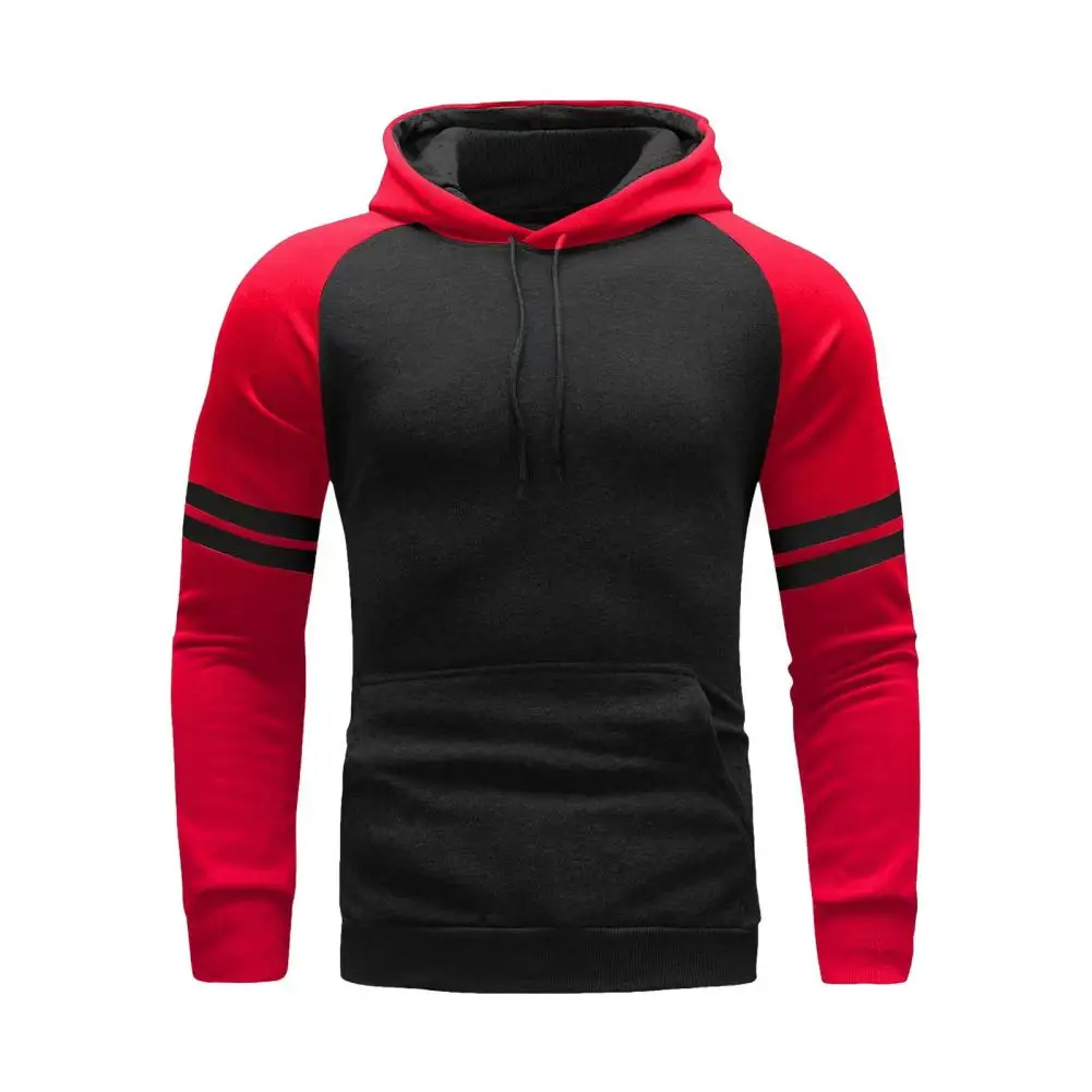 

Men's Fall And Winter Hoodie Drawstring Long Sleeve Large Pocket Hooded Elastic Cuffs Slim Casual Sports Shirt