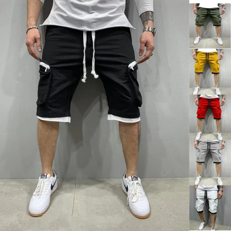 السراويل البضائع الرجالية أزياء الصيف Ins عارضة كبيرة الحجم السراويل الطلاب الاتجاه ميناء الرياح سراويل رياضية أبلى الرجال #2