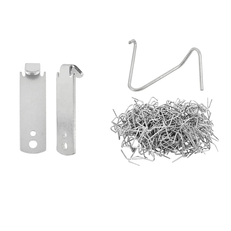 

T Post Wire Fence Clips & Wire Twister Tool Fence Clips Silver Metal For Building Or Repairing Fences