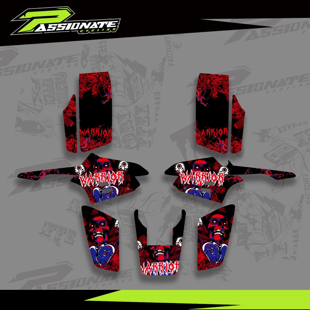 

New Style Decal Sticker Graphics Kits for Yamaha Warrior 350 ATV All Years Autocollant Pegatina Personality Decoration