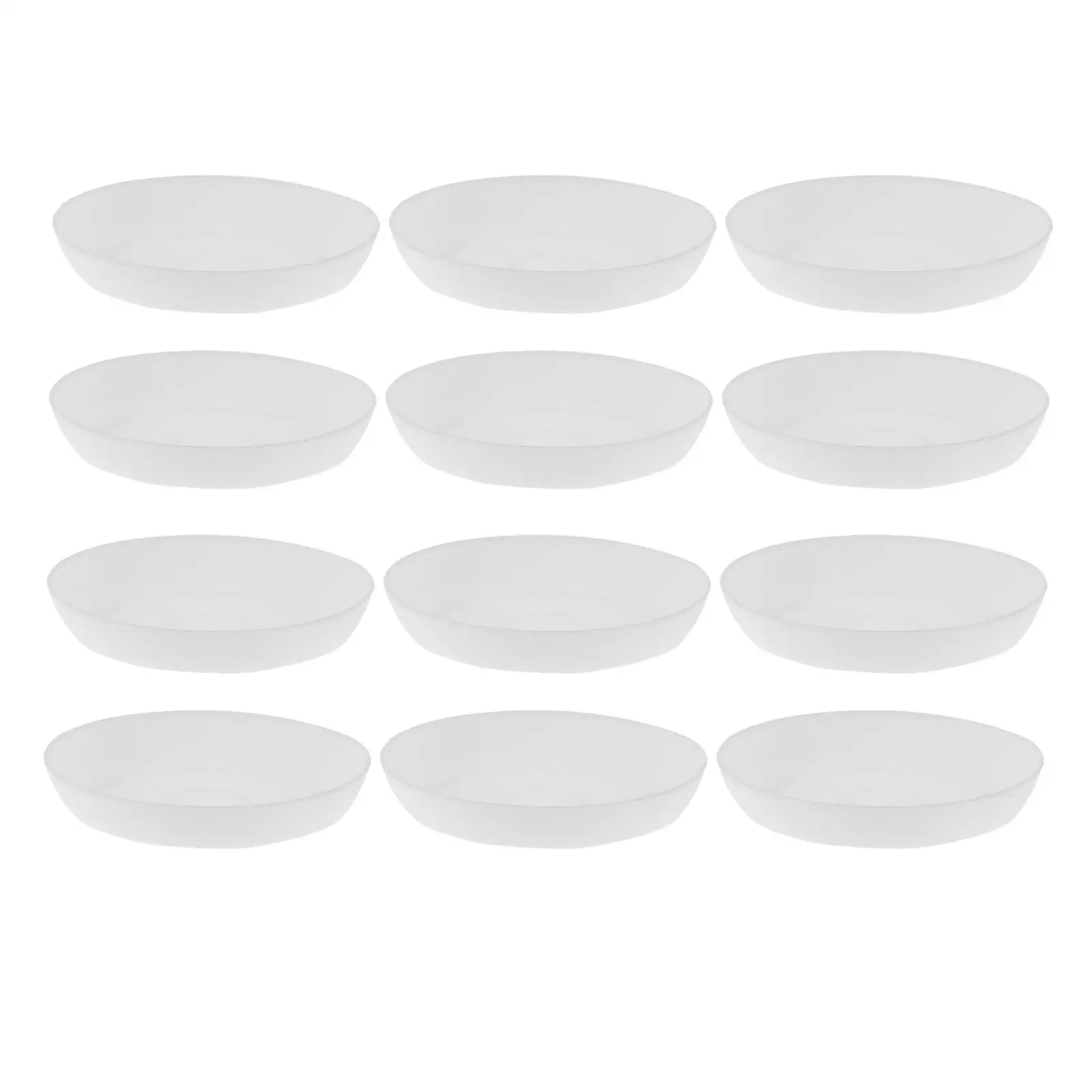 

12 Pcs Succulent Water Tray Plastic Flower Pot Saucer Drip Plate Planter Base Round Pot Stand Home Balcony Decor Plant Pots