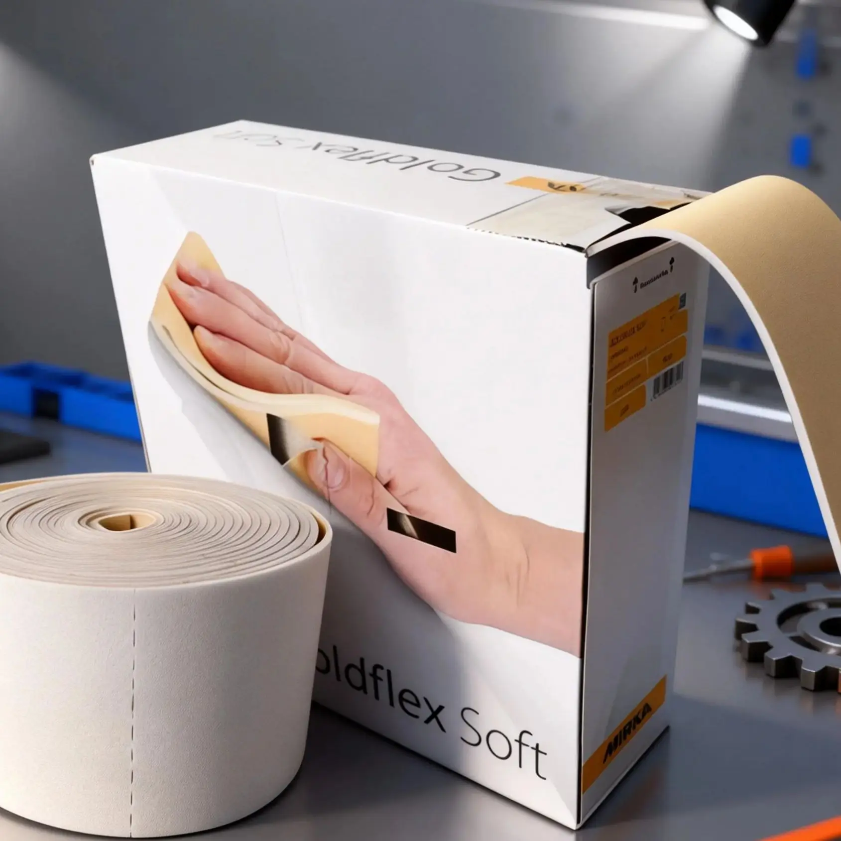 MIRKA Soft Sponge Sand Block 115x125mm Sandpaper Roll 320-800 Grit Dry/Water Car Paint Grinding Polishing Abrasive Sponge
