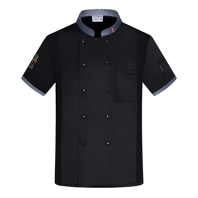 Uniforme de travail de serveur de Restaurant occidental, vêtements de travail de Chef d'été de cuisine de Restaurant d'hôtel à manches courtes
