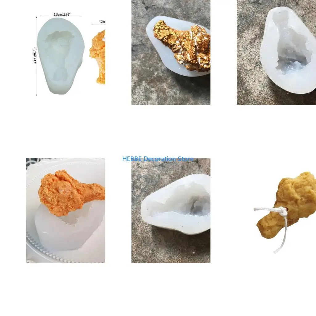B0KC Simulated Models Simulated Chicken Legs for Kitchen Home Party Decors