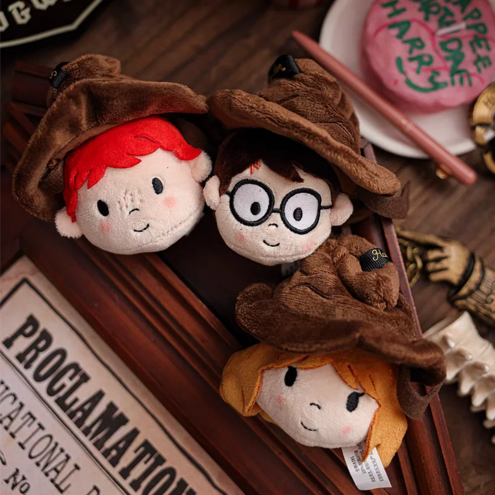 本物のハリーポッターぬいぐるみ分岐帽子人形キーホルダー学生バックパック装飾かわいい漫画伸縮リバウンドおもちゃギフト