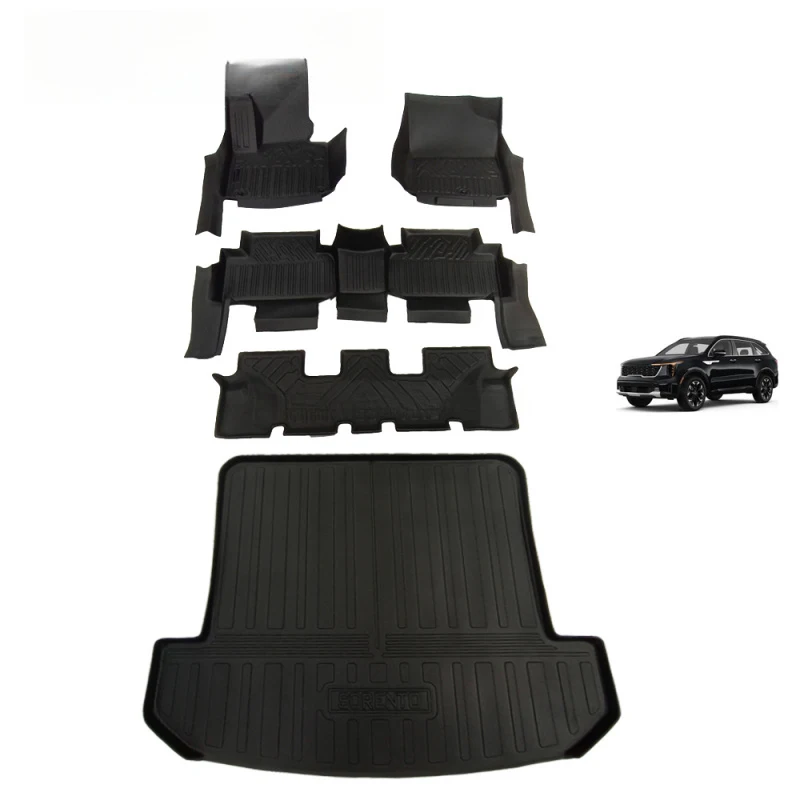 Best Selling  and TPE Car Foot Mats With Anti-Slip SORENTO 2024 Factory Direct High Quality