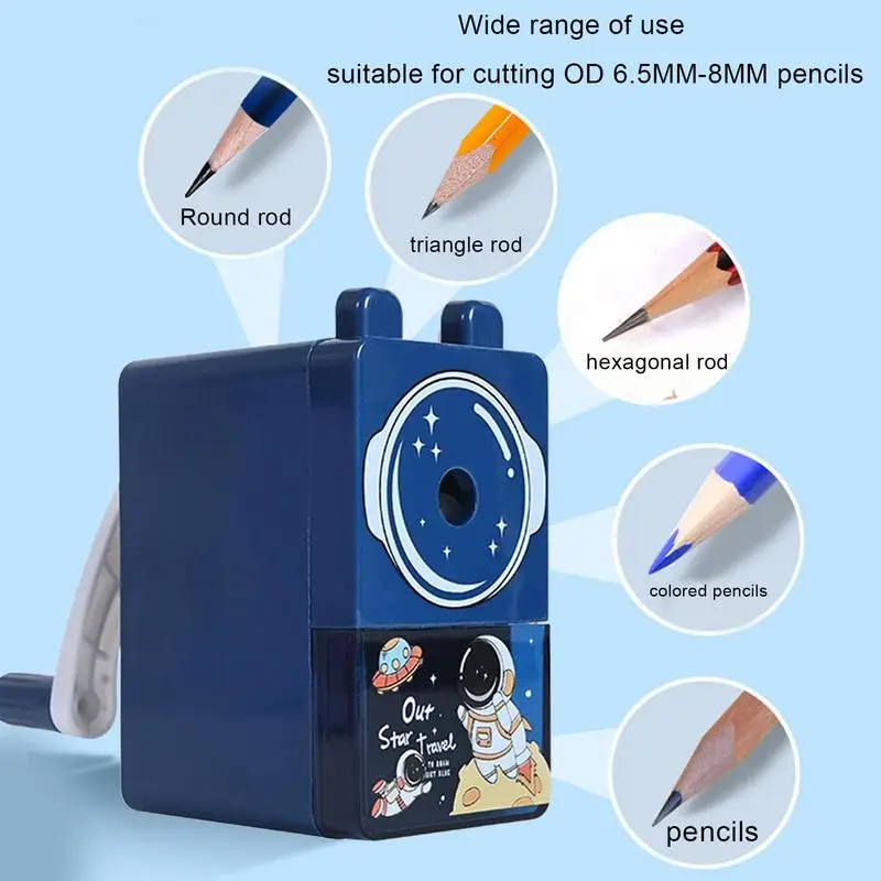 Pencil Sharpener Manual Classroom Hand Cranked Personal Sharpener Automatical In And Out Sharpener For Homeschool Supplies Gifts