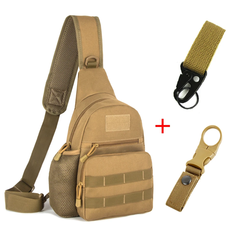 Bolso de pecho táctico para hombre, bandolera militar de camuflaje Multicam para exteriores, Camping, viaje, senderismo y caza, Y6322