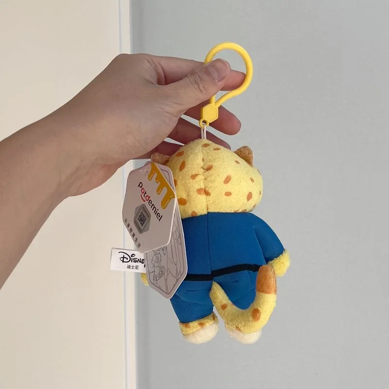 Potdemiel 2025 Disney Zootopia Benjamin Plush Filled Keychain Doll Children's Backpack Pendant Children's Toys Birthday Gift