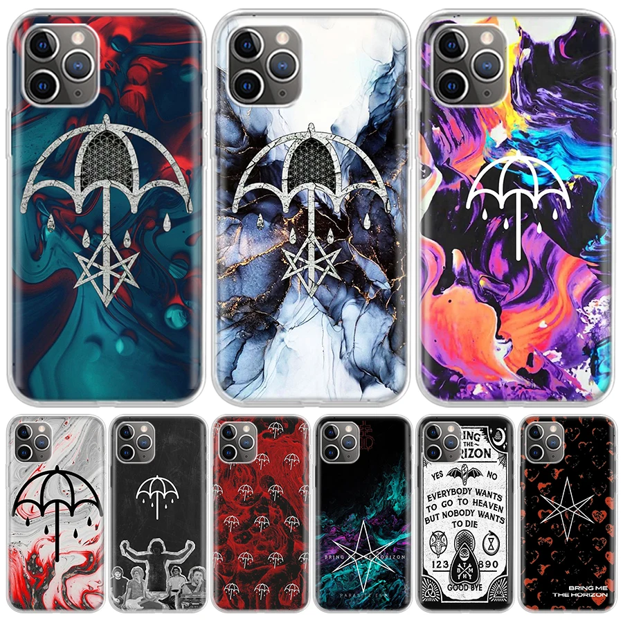 Bring Me The Horizons para iPhone 16 15 14 13 12 11 Pro Max funda de teléfono X XS XR 7 Plus Print 8 SE Apple Fundas funda Coque 11 15 1