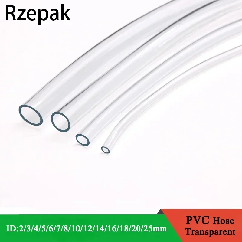 

1M/3M PVC Soft Hose ID 2 3 4 5 6 8 10 12 14 16 18 20 25mm Odorless Plastic Transparent High Quality Water pump Flexible Tube