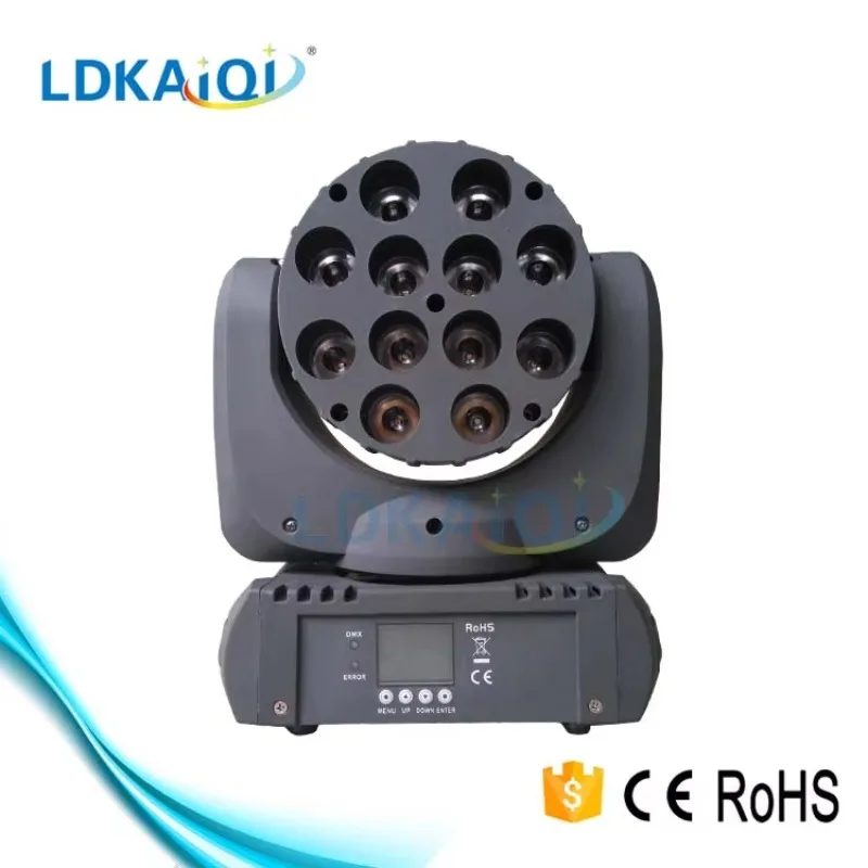 Stage Event Dj Led Lighting 12 X 10w Led RGBW 4in1 Beam Wash Moving Head Light