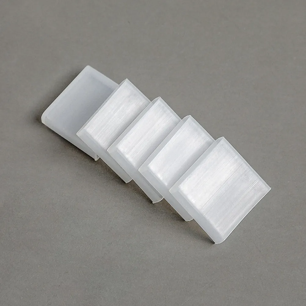100Pcs Trouser Hanger Silicone Grips Clear Non-Slip Clamp Covers Clothes Hanging Accessories Pants Holder Anti-Fall